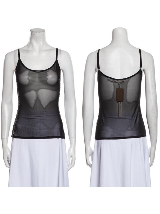 XiRENA Tops - NWT XIRENA Kayla Sheer Mesh Cami Top Black Star L